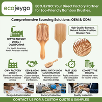 Brosse à cheveux massante en bois de santal unique de haute qualité, type laser, avec coussin d'air, en bambou, pour la maison, vente directe usine 2026