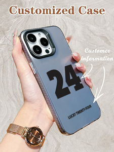 Cover per Telefono Personalizzata con Numero Portafortuna, Design Fai-da-Te, Dipinta UV, <span class=keywords><strong>Foto</strong></span> Data, 1 Pezzo, Personalizzazione Colore Argento, IMD TPU per 17/16/15/14 - Product Image 3