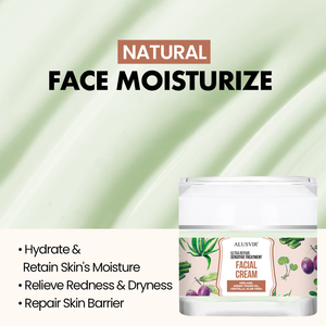 Crème hydratante réparatrice pour le visage vegan, blanchissante, pour peaux sèches et sensibles, usage quotidien, marque privée - Product Image 3