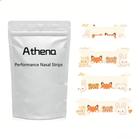 Bandes nasales anti-ronflement hypoallergéniques sans latex pour le sommeil et le sport, marque privée, pour une meilleure respiration nasale