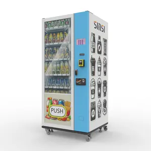 Hot Sale New 7 Inches touch screen 24 Hours Automatic Food And Beverage Automate Android Vending Machine