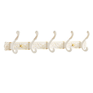 Alloy Wall <b>Hooks</b> Rectangle Shape Cast Iron Wall Mounted <b>Coat</b> Rack For Bathroom Kitchen Door Back Use - Product Image 4