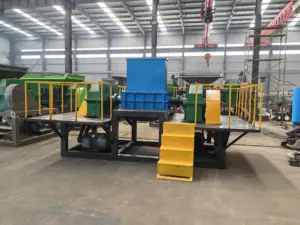 Hot bán công nghiệp kim loại nhựa nghiền kép trục Shredder 1000 Loại kim loại lớn Nhựa Máy Nghiền