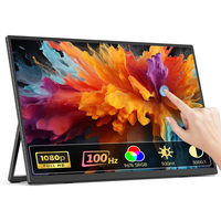 Moniteur portable tactile Eimio 21,5 pouces IPS Type-C Plug and Play, écran externe secondaire pour ordinateur portable, personnalisable OEM ODM