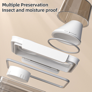 Ev yükseltme mühürlü toz geçirmez çevre dostu çok fonksiyonlu mutfak kutuları gıda dereceli tahıllar pirinç hububat depolama gıda kapları - Product Image 4