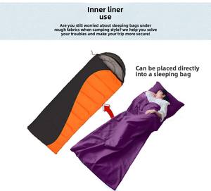 <span class=keywords><strong>Sac</strong></span> <span class=keywords><strong>de</strong></span> <span class=keywords><strong>couchage</strong></span> enveloppant WQ <span class=keywords><strong>ultra</strong></span>-<span class=keywords><strong>léger</strong></span> 3 saisons pour l'<span class=keywords><strong>été</strong></span>, avec doublure en coton imperméable, en tissu nylon pour temps chaud, idéal pour l'extérieur - Product Image 6