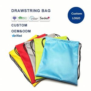Promotion Usine : Sacs à Dos à Cordon de Serrage 10 Couleurs, Sacs Imperméables, Sacs de Sport, Sacs de Rangement en Polyester pour la Gym et les Voyages - Product Image 1