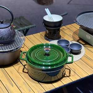 Pot <span class=keywords><strong>en</strong></span> <span class=keywords><strong>fonte</strong></span> émaillée de 24cm d'épaisseur pour ragoût de soupe, pot <span class=keywords><strong>en</strong></span> émail antiadhésif, adapté aux tables de cuisson à flamme nue et à <span class=keywords><strong>induction</strong></span> - Product Image 1