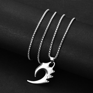 Personnalisé Hip Hop Titane Acier Hommes Tendance <span class=keywords><strong>Marque</strong></span> Simple Pendentif Long Chandail Chaîne Accessoires Femmes - Product Image 4