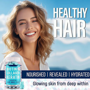 OEM Biotina Colágeno Mujer Multivitaminas Vegano Cabello Vitamina <span class=keywords><strong>Gummy</strong></span> Candy <span class=keywords><strong>Bear</strong></span> Colágeno - Product Image 5