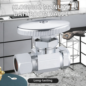 Válvula de Bola de Latón para Baño KLOE KLOE9802 1/2 SWT X 3/8 OD, Recta, de Múltiples Vueltas, Manual, con Garantía de 5 Años para Agua - Product Image 2