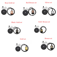 Support de Lampe Industriel Rétro Vintage en Aluminium pour Ampoule LED à Filament Edison E27 E26 avec Douille à Vis Edison