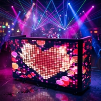P2.5 GOB Cabine DJ portable pliable à LED pour événements en boîte de nuit, sur scène ou en club de musique