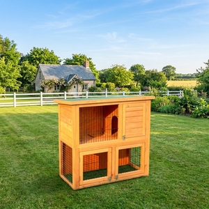 SDR001 Eco-Friendly Modern Wooden Pet House Rabbit Hutch for <b>Small</b> Animals - Product Image 1