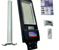 Sensor Gerak PIR Lampu Jalan Tenaga Surya All In One Kontrol Jarak Jauh IP65 Tahan Air Lampu LED Taman Jalan Luar Ruangan