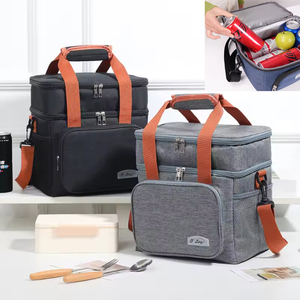 Cắm Trại Ngoài Trời cách nhiệt rượu mát Túi tote cho dã ngoại du lịch cổng sau với chia chai Dây Đeo Vai Biểu Tượng tùy chỉnh - Product Image 5