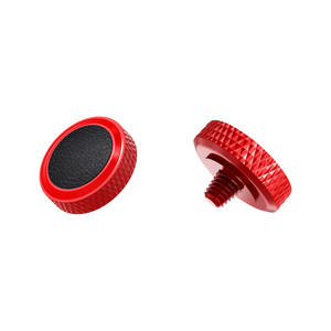 JJC SRB-R 블랙 카메라 디럭스 소프트 셔터 릴리즈 버튼 (순동 마이크로파이버 가죽 1년 보증) 후지필름용 - Product Image 1