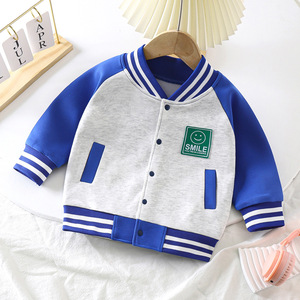 Automne hiver Baseball uniforme <span class=keywords><strong>pour</strong></span> enfants garçons filles veste de sport décontracté bébé Cardigan haut grande épaule moyenne élégant <span class=keywords><strong>Blazer</strong></span> - Product Image 3