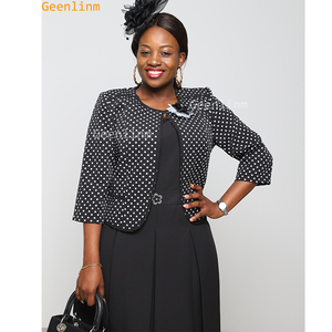 Vestido de Madre de la Novia con Estampado de Puntos, Traje de Iglesia Sencillo y Elegante, Vestido de Ropa Turca para Mujeres Negras, Traje de Oficina, Ropa Formal - Product Image 4