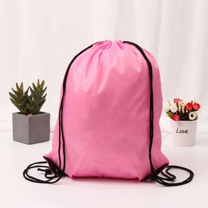 Grand sac à dos promotionnel en polyester écologique avec cordon de serrage, imprimé sur mesure, en nylon, avec cordon de serrage - Product Image 4