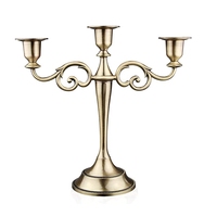 5 bras en métal argent noir pilier moderne de mariage cylindre support Vase décoration Table or bougeoir candélabres centres de Table