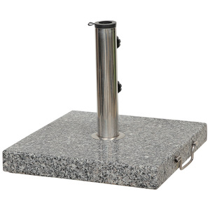 Support de <span class=keywords><strong>parasol</strong></span> robuste de style nouveau, base en granit avec tube en acier inoxydable pour poteau de 38 à 48 mm de diamètre - Product Image 5