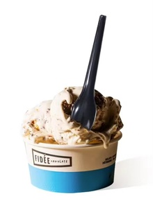 Cucchiaino Moderno Mini Biodegradabile Monouso <span class=keywords><strong>per</strong></span> Dessert, Gelato, Riso, <span class=keywords><strong>Miele</strong></span>, Yogurt - Resistente al Calore, Eco-Friendly, <span class=keywords><strong>per</strong></span> Uso Commerciale - Product Image 4