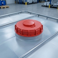 Bouchon de réservoir en plastique pour IBC avec système de ventilation automatique, fermeture à vis en PEHD pour produits chimiques et traitement de l'eau, option de logo personnalisé