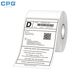 Factory Wholesale Thermal Label Paper 40x30mm 4x6 Direct Thermal Adhesive Sticker for Shipping Mailing <b>Logistics</b> - Product Image 1