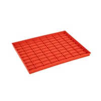 3W-9805129 356*282*20mm Conteneur de stockage ESD PP Plateau en plastique pour le stockage de matériaux hautement propres