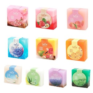 <span class=keywords><strong>Savon</strong></span> Solide Transparent Parfumé Fait Main en Stock, Hydratant à Base de <span class=keywords><strong>Plantes</strong></span>, Glycérine, <span class=keywords><strong>Savon</strong></span> Cadeau, Parfum Masculin Rose Coloré - Product Image 5