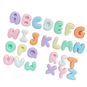 Accesorios de Resina Brillante con Letras del Alfabeto Inglés (26 Letras), Estilo Caricatura, <span class=keywords><strong>para</strong></span> Decorar Fundas de Teléfono, Pulseras, Cabello y <span class=keywords><strong>Uñas</strong></span> - Product Image 5