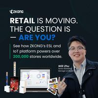 ZKONG 2.6 inci ESL Epaper Display Digital rak harga tag Wifi Ble Supermarket ESL EAS sistem produk