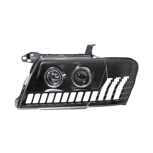 For 04-11 Pajero V73 <b>Headlight</b> Assembly V77 Modified 12V 50W <b>LED</b> Daytime Running Light Flowing Lens 12v <b>LED</b> <b>Headlights</b> for 04-11 - Product Image 1
