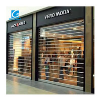Porte intérieure transparente en polycarbonate Porte coulissante à volet roulant automatique