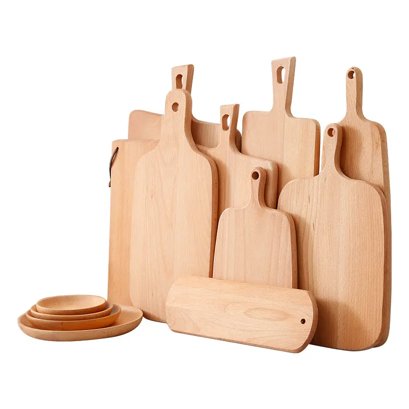 Mini tábuas de madeira para corte, placa de corte com bandeja de madeira