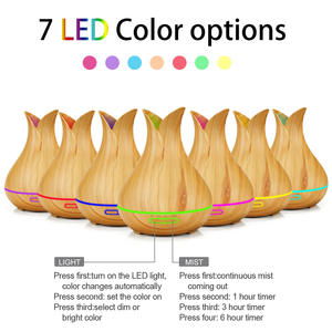 Diffuseur d'arômes Agw Wood Grain 400ml avec télécommande Wifi et application, humidificateur intelligent pour usage domestique - Product Image 3