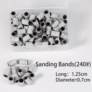 Banda de lijado <span class=keywords><strong>Normal</strong></span> <span class=keywords><strong>Manicura</strong></span> Pedicura 100 unids/caja Púrpura Gris Marrón Colorido Cebra <span class=keywords><strong>Precio</strong></span> al por mayor Banda de lijado Broca para uñas - Product Image 6