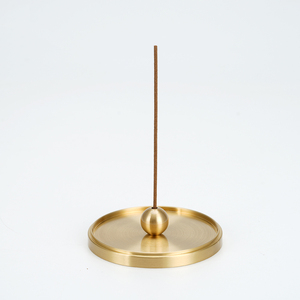 Portable Solid Brass Incense Burner Back Flow Incense Cones <strong>Holder</strong> Organic All-Season for Home Hotel Restaurant - Product Image 5