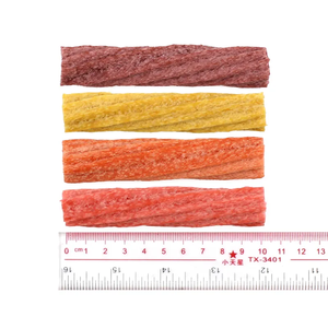 Gran oferta OEM, golosinas de hueso inflado para perros, sándwich, palo Dental para perros, queso, arándano, fresa, naranja, sabores, comida para moler mascotas, 100g - Product Image 6