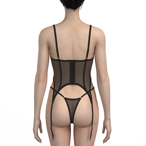 Corset garter vành đai 2-mảnh thiết lập Áo lót sexy Áo ngực cô dâu đặt Womens đồ lót tùy chỉnh kích thước ren thong - Product Image 2