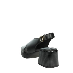 Sandali con plateau con tacco in polvere 33501 e punta aperta alla moda con lacci alla caviglia per attività estive all'aperto - Product Image 2
