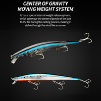 JOHNCOO – leurres de pêche, appâts artificiels pour ménés, 180mm, 30g, Jerkbait, suspendu, Wobbler, Long Cast, appât dur, Seabass, sandine