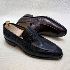 Nuevo Modelo 2026: Zapatos Formales de Cuero para Hombre - Botines de Piel de Vacuno de Primera Calidad para Boda y Negocios - Con Cordones, Antiestáticos, Hechos a Mano - Product Image 3