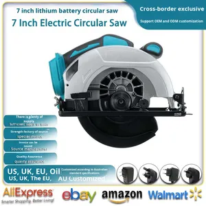 Có thể sạc lại 7-inch Jig Saw Lithium 21V động cơ không chổi than di động DIY công nghiệp chế biến gỗ tay máy cắt - Product Image 3