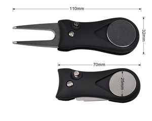 Outil de réparation de divots de <span class=keywords><strong>golf</strong></span> de haute qualité, personnalisé, en forme de fourche à ressort, en plastique et en fer, pour le nettoyage des divots - Product Image 6