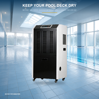 Déshumidificateur Commercial Intelligent Numérique 138L/jour, Sécheur d'Air Grande Capacité pour Atelier, Laboratoire, Sous-sol