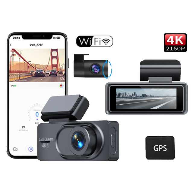 Hot-selling Car Black Box with WiFi 2.99-inch Dual Lens Car Camera GPS Loop Recording Night Vision Various Vehicle Types