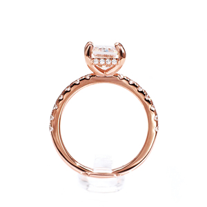 Tianyu <span class=keywords><strong>3ct</strong></span> Radiant Crushed Ice Cut <span class=keywords><strong>Moissanite</strong></span> Ringen Zilver Sterling 925 18k Witgouden Vergulde Fijne Sieraden <span class=keywords><strong>Moissanite</strong></span> Ring - Product Image 5