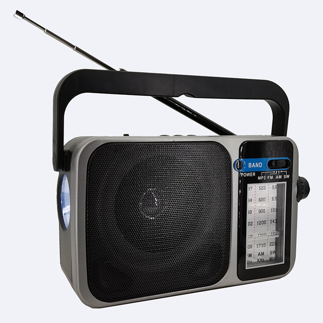Portable AM/FM/SW Radio with Wireless Speaker MP3 Player, USB and SD Card Ports Battery Operated Analog Radio DC Powered